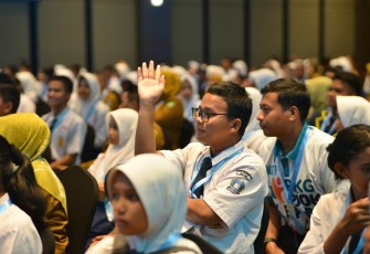 Kawah Kepemimpinan Pelajar 2025 di Batam, Kepulauan Riau, Selasa (30/9)