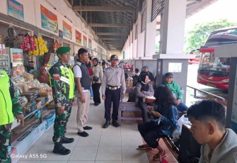 Pengamanan Nataru di terminal bus