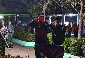 Dandim Ngawi Pimpin Apel Kehormatan dan Renungan Suci
