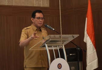 Direktur Jenderal Bina Pembangunan Daerah, Restuardy Daud dalam Focus Group Discussion (FGD)