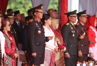Kapolda Kalteng Hadiri Upacara Peringatan HUT Ke-80 RI di Kantor Gubernur
