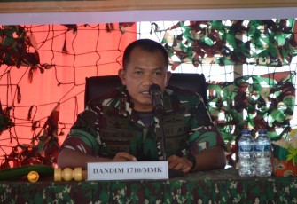 Dandim 1710/Mimika, Letkol Inf M. Slamet Wijaya, S.Sos., M.Han., M.A.