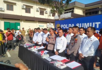 Paparan Tindak Kejahatan di Wilkum Polrestabes Medan.