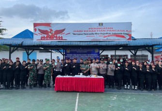 Razia Bersama APH TNI dan Polri di Rutan Kelas I Medan.