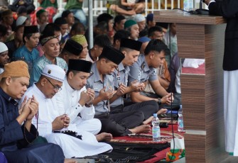Penuh Kebersamaan dan Semangat Rutan Kelas I Medan Gelar Salat Idul Fitri