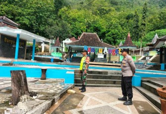 Pengamanan mudik lebaran di lokasi wisata