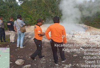 Semburan Lumpur Panas Muncul di Lahan Masyarakat di Kabupaten Mandailing Natal