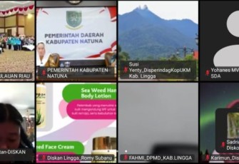 Bupati Natuna Cen Sui Lan Hadiri Virtual Zoom Bersama Menteri Koperasi RI dan Gubernur Kepri 