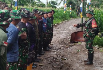 Apel pagi satgas TMMD Kodim Bantaeng 