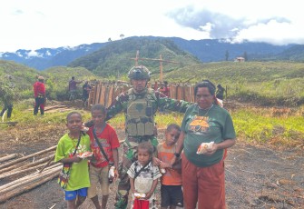 Satgas TNI Bangun Asa di Tanah Gome