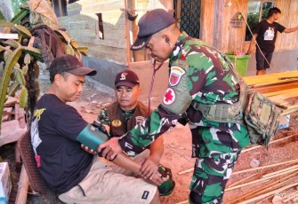 Pelayanan kesehatan di lokasi TMMD ke 125 Kodim 1419/Enrekang 