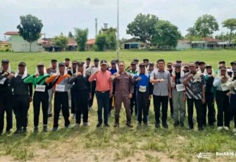 Karutan Pangkalan Brandan dan Forkopimca Dukung Paskibra Sei Lepan dan Babalan