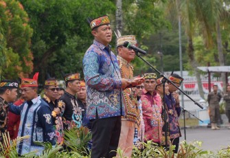 Kapolda Kalteng Hadiri Pengukuhan BATAMAD dan Forum Koordinasi Damang Kepala Adat