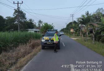 Polsek Belitang III Laksanakan Patroli Berikan Rasa Aman Pada Masyarakat