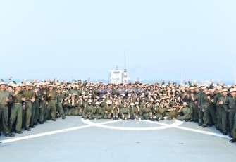 Kolinlamil Gelar Persami dan KKRI Tahap II Bersama 1000 Siswa SMK Jakarta 