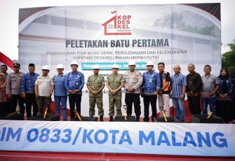 Danrem 083/Bdj Awali Gerakan Nasional Koperasi Merah Putih di Malang