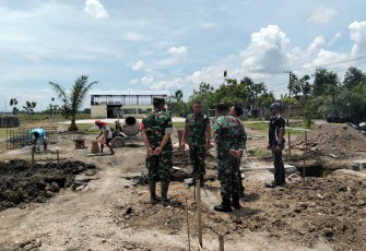 Dandim 0803/Madiun Tinjau Progres Pembangunan Koperasi Desa Merah Putih