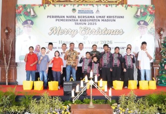 Dandim Madiun Hadiri Perayaan Natal Bersama Forkopimda 