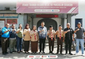 Momen di Rutan Pangkalan Brandan Usai Gelar Rencana Gugus Dharma