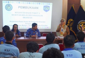 Rutan Pangkalan Brandan Lakukan Upaya Peningkatan Mutu Pendidikan Bagi Warga Binaan Lakukan Kerjasama Dengan SKB Buka Program Kejar Paket A