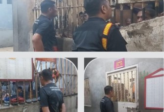 Rutan Labuhan Deli Rutin Lakukan Kontrol Blok Hunian.