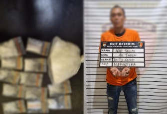 Salahsatu Pelaku Diduga Pengedar Narkoba Berhasil Diringkus Unit Reskrim Polsek Kutalimbaru Polrestabes Medan.