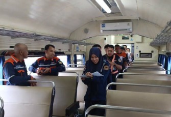KAI Divre III Palembang Rampcheck SPM di Stasiun dan Kereta Api