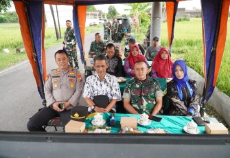 Kasdim Madiun saat Ikuti Vicon dengan KASAD Bahas Pengairan Pertanian Nasional