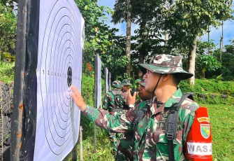 Kodim 1710/Mimika Gelar Latihan Menembak