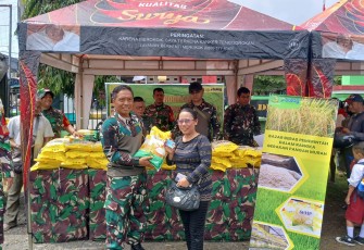 Kodim 1710/Mimika Gelar Gerakan Pangan Murah