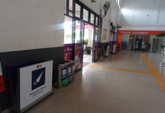 Komitmen Kenyamanan Pelanggan, KAI Divre III Palembang Tambah Fasilitas Pengering Payung di Stasiun