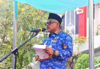 Wali Kota Tanjungpinang, Lis Darmansyah saat upacara peringatan Hari Pahlawan Tahun 2025.