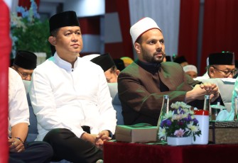 Kapolda Kalteng Irjen Pol Iwan Kurniawan, S.IK., M.Si., saat Hadiri Tabligh Akbar Kebangsaan di Kantor Gubernur