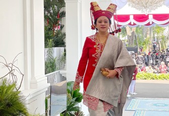Ketua DPR RI Puan Maharani di Istana Merdeka, Minggu (17/8/2025)