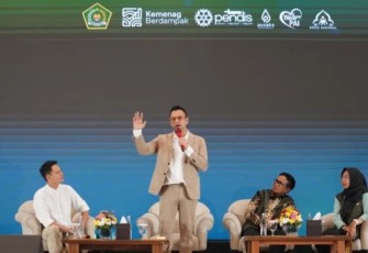 Utusan Khusus Presiden, Raffi Ahmad dalam Kongres Rohis Nasional 2025, Kamis (13/11/2025).
