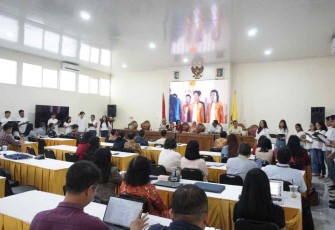 Suasana acara “Penguatan Kinerja bagi Pimpinan Universitas dan Fakultas di Ruang Grha Kartini, Kampus Kartini UKSW.jpg