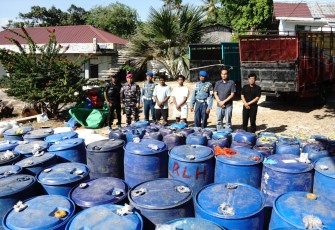 TNI AL Gagalkan Peredaran 13,61 Ton Miras Ilegal Antar Pulau