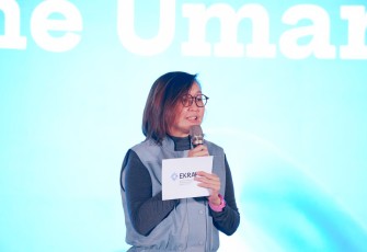 Wamen Ekraf Irene Umar dalam acara yang digelar di Ballroom Thamrin Nine, Jakarta pada Selasa, 23 Desember 2025