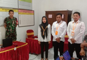 Babinsa Ngadirojo Sertu Arief Hadiri Tes Penjaringan Perangkat Desa