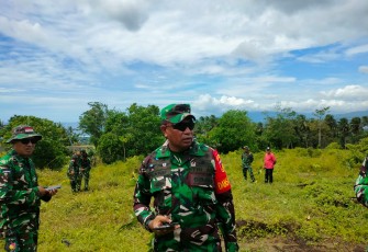 Dandim 1310/Bitung saat di temui di lokasi