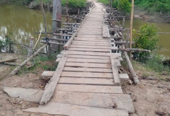 Kondisi Jembatan Penghubung Mesuji Makmur