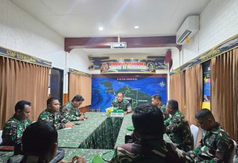 Dandim 1710/Mimika Pimpin Briefing Perwira
