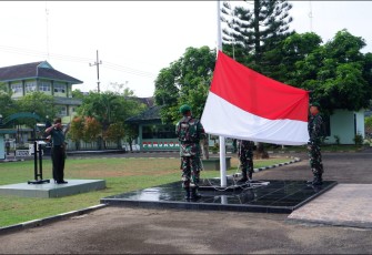 Kodim 0801/Pacitan Gelar Upacara Mingguan