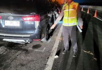 Lokasi Kecelakaan Lalu Lintas Mobil dan Truk di Jalan Tol Pemalang