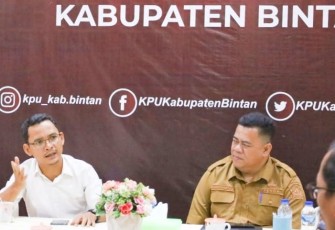 Sekretaris Daerah Kabupaten Bintan Kunjungi KPU