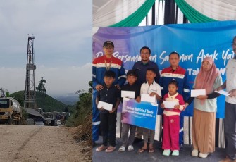 Lokasi sumur minyak KWG PXA-01 di Desa Sukorejo Kecamatan Malo Kabupaten Bojonegoro.