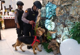 Polrestabes Semarang menjamin keamanan dan kenyamanan umat Nasrani merayakan Paskah 2025