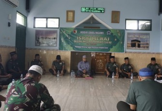 Kodim 0805/Ngawi Peringati Isra Mi'raj Nabi Muhammad Saw 1446 H