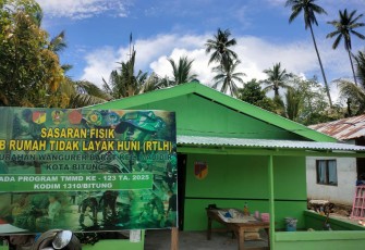 RTLH Program TMMD Ke-123 Kodim 1310/Bitung