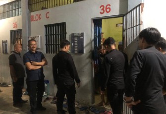 Lapas Kelas IIA Banda Aceh saat Razia di Blok Hunian